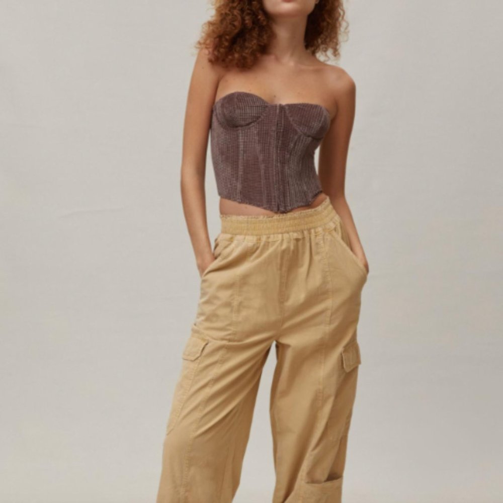 Urban Outfitters Velvet Corset - M - Picture 1 of 3